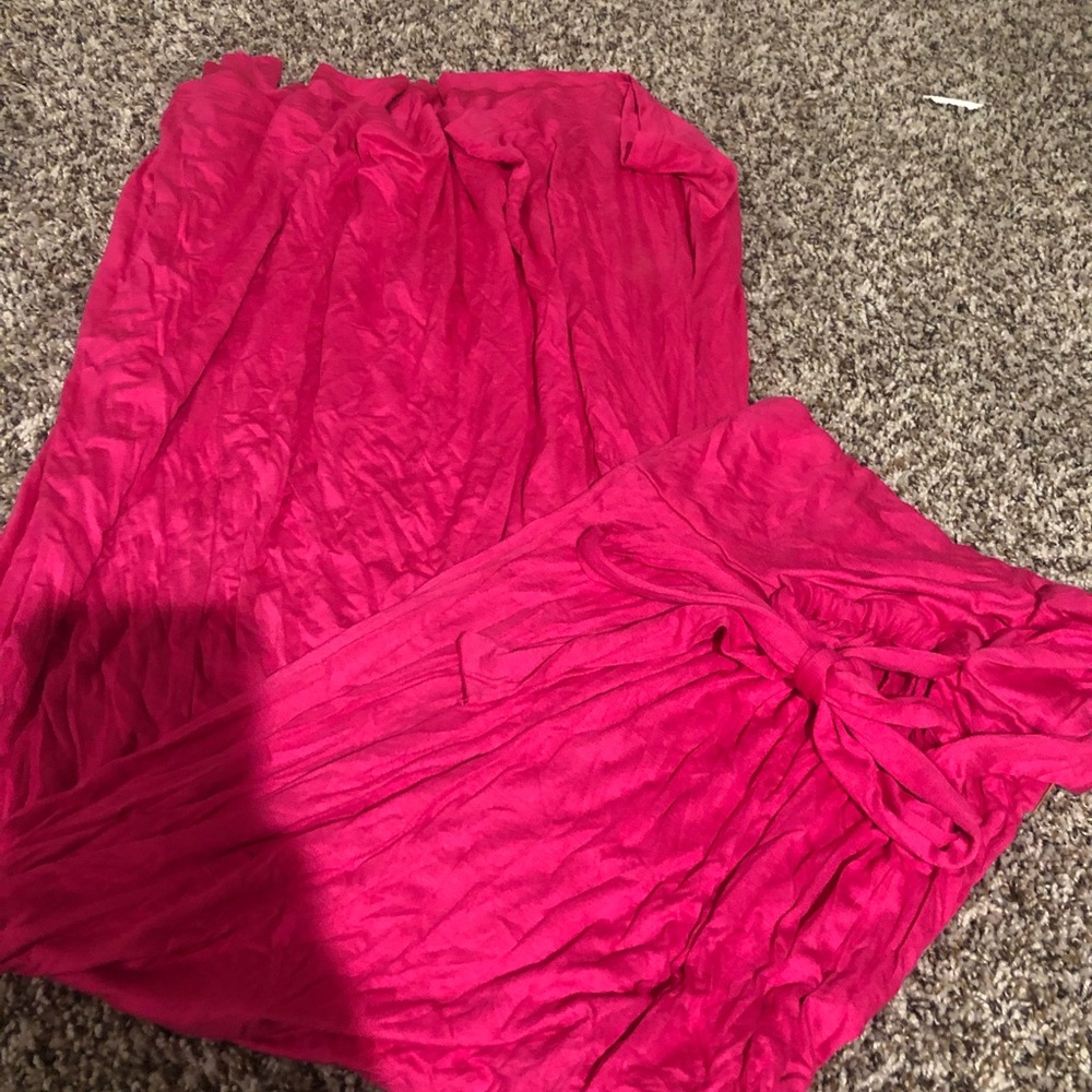 Strapless maxi